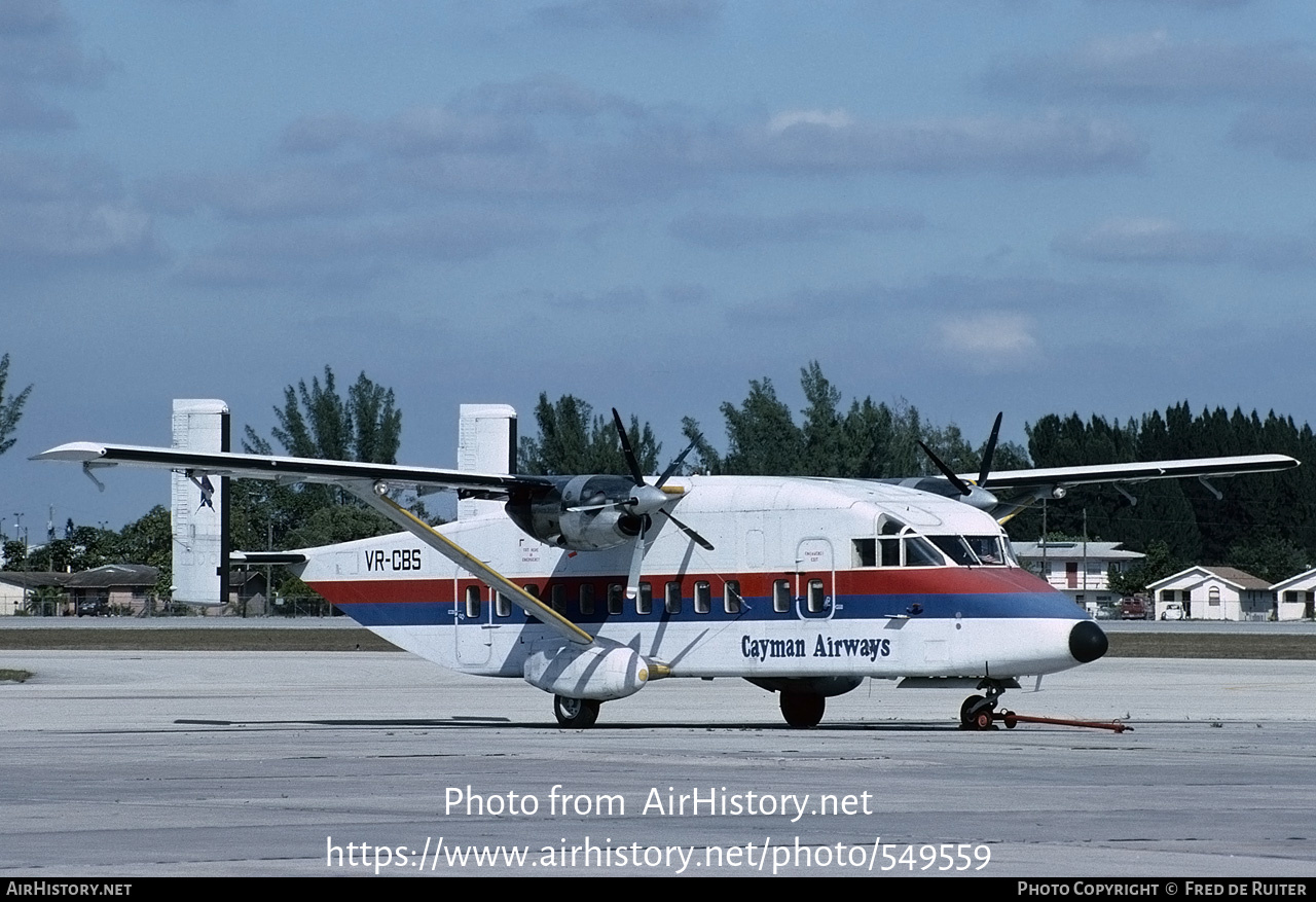 Aircraft Photo of VR-CBS | Short 330-200 | Cayman Airways | AirHistory.net #549559