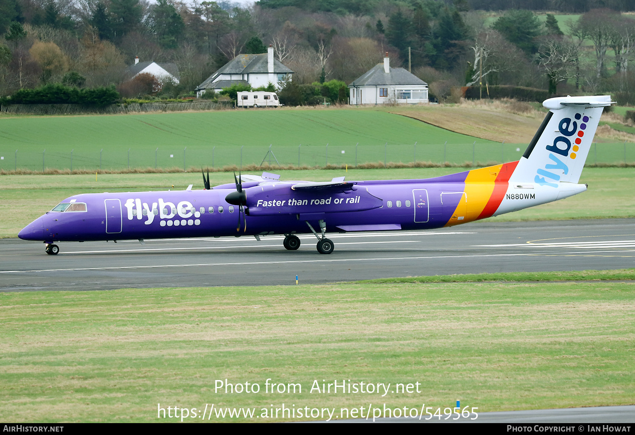 Aircraft Photo of N880WM | Bombardier DHC-8-402 Dash 8 | Flybe | AirHistory.net #549565