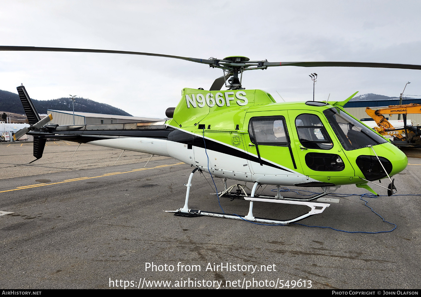 Aircraft Photo of N966FS | Aerospatiale AS-350BA Ecureuil | Air Resources | AirHistory.net #549613