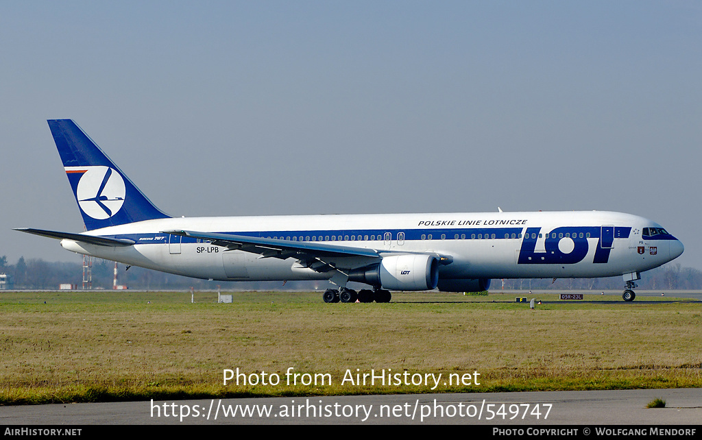 Aircraft Photo of SP-LPB | Boeing 767-35D/ER | LOT Polish Airlines - Polskie Linie Lotnicze | AirHistory.net #549747