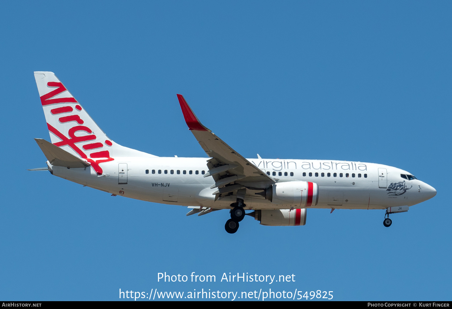 Aircraft Photo of VH-NJV | Boeing 737-7K2 | Virgin Australia Airlines | AirHistory.net #549825