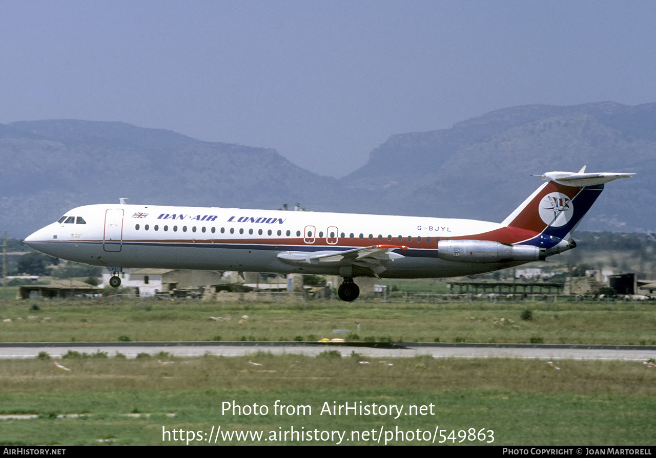 Aircraft Photo of G-BJYL | BAC 111-515FB One-Eleven | Dan-Air London | AirHistory.net #549863