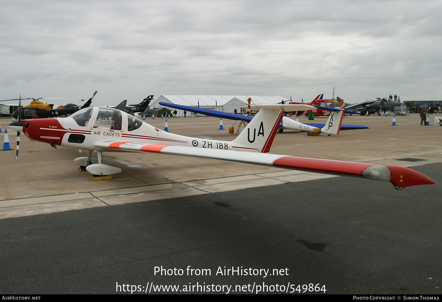 Aircraft Photo of ZH188 | Grob G-109B Vigilant T1 | UK - Air Force | AirHistory.net #549864