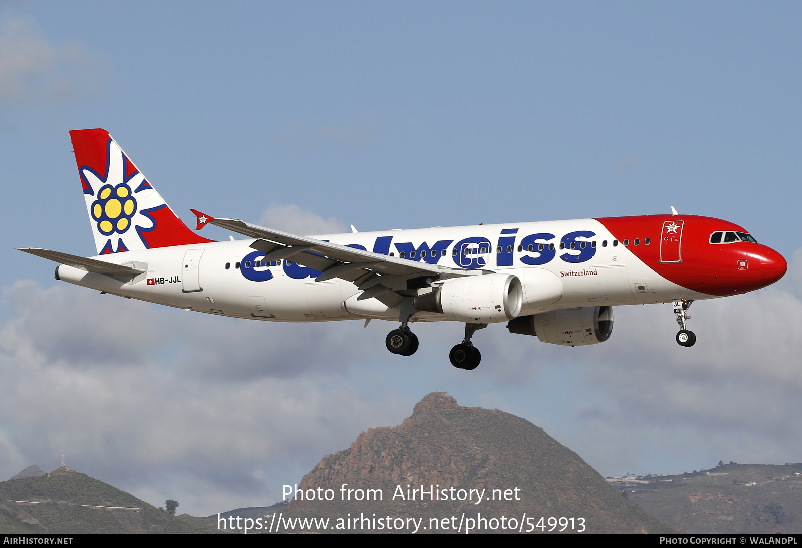 Aircraft Photo of HB-JJL | Airbus A320-214 | Edelweiss Air | AirHistory.net #549913