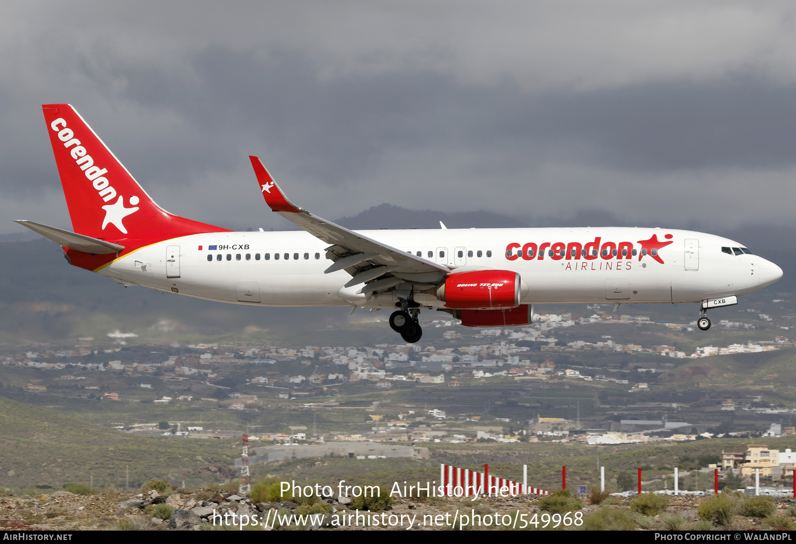 Aircraft Photo of 9H-CXB | Boeing 737-85R | Corendon Airlines | AirHistory.net #549968