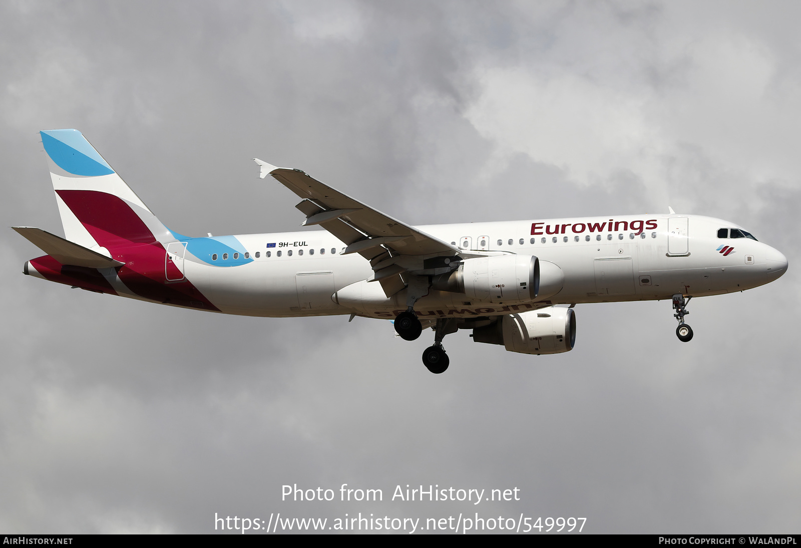 Aircraft Photo of 9H-EUL | Airbus A320-214 | Eurowings | AirHistory.net #549997