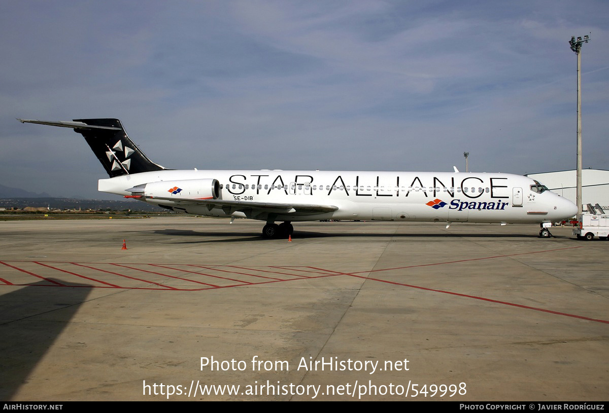 Aircraft Photo of SE-DIB | McDonnell Douglas MD-87 (DC-9-87) | Spanair | AirHistory.net #549998