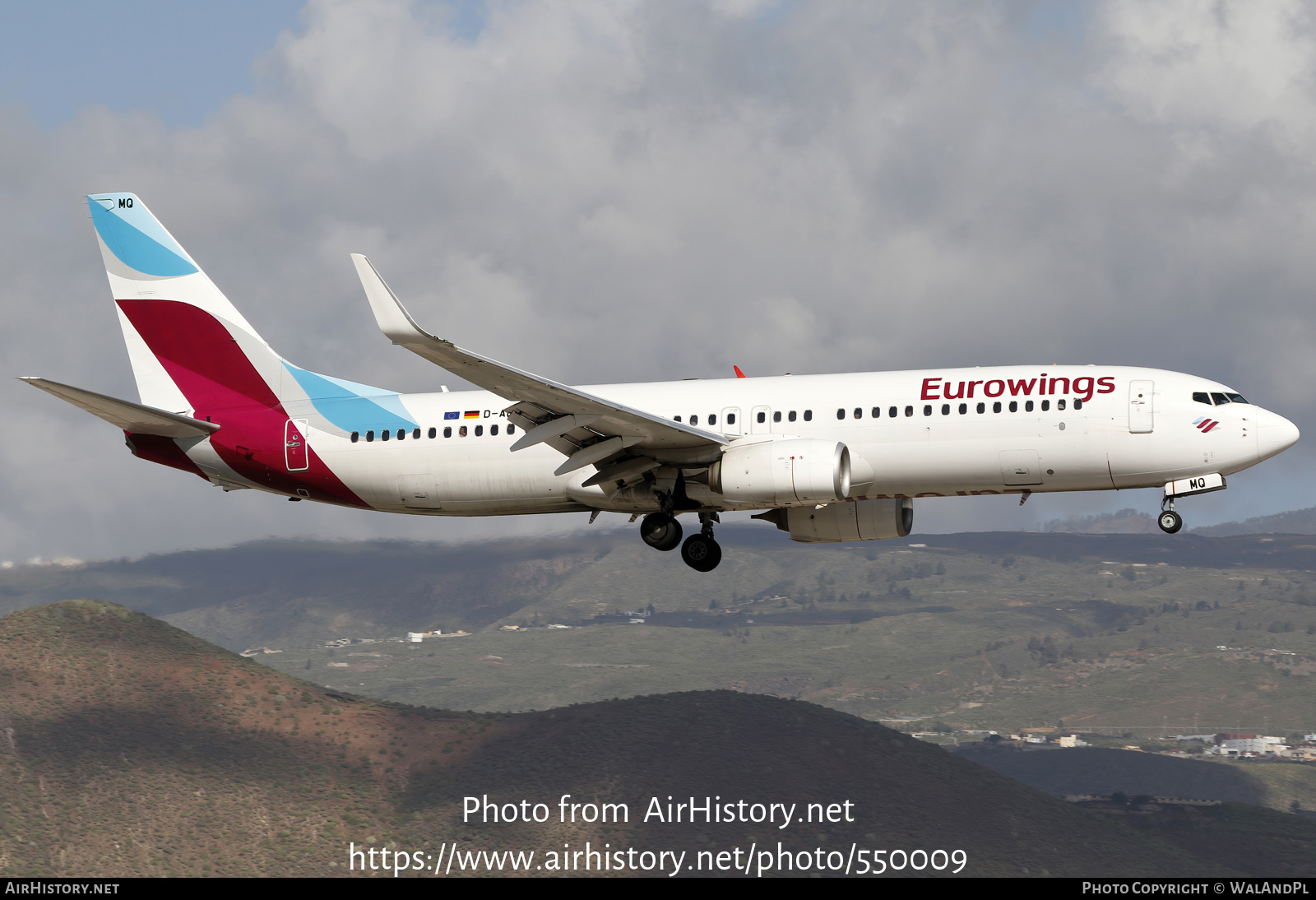 Aircraft Photo of D-ABMQ | Boeing 737-86J | Eurowings | AirHistory.net #550009