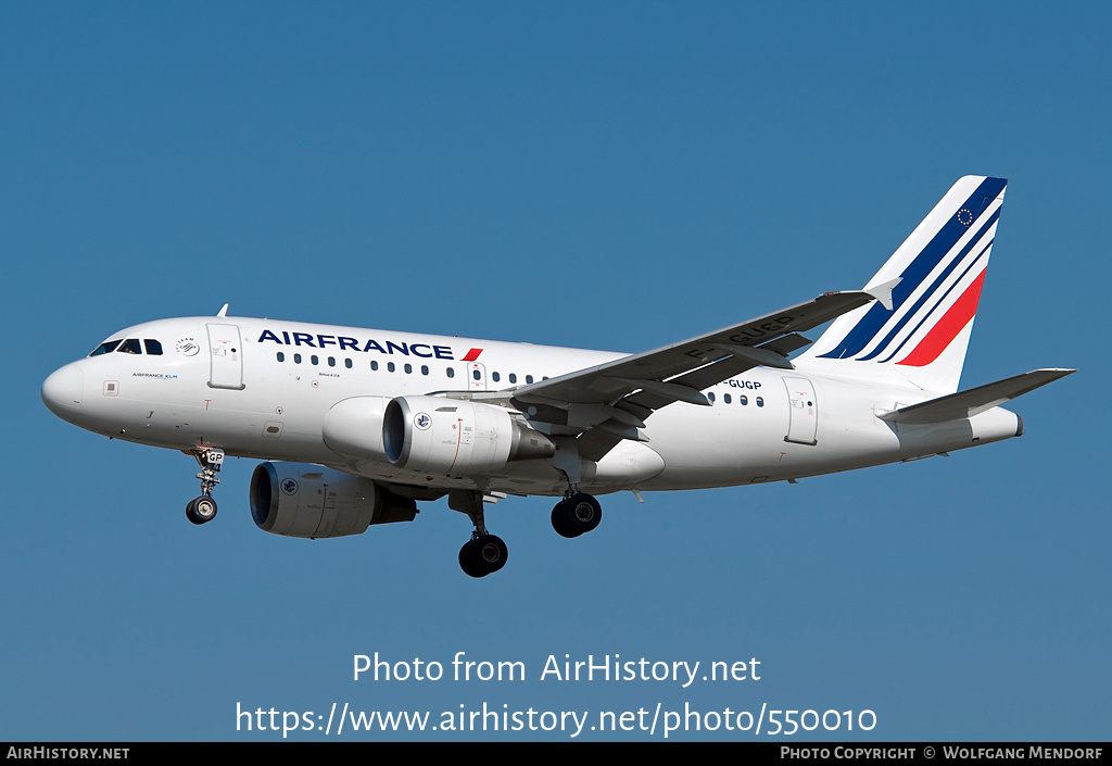 Aircraft Photo of F-GUGP | Airbus A318-111 | Air France | AirHistory.net #550010