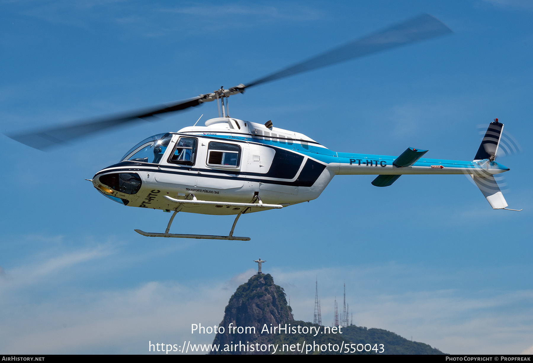 Aircraft Photo of PT-HTC | Bell 206B JetRanger III | Volare Taxi Aéreo | AirHistory.net #550043