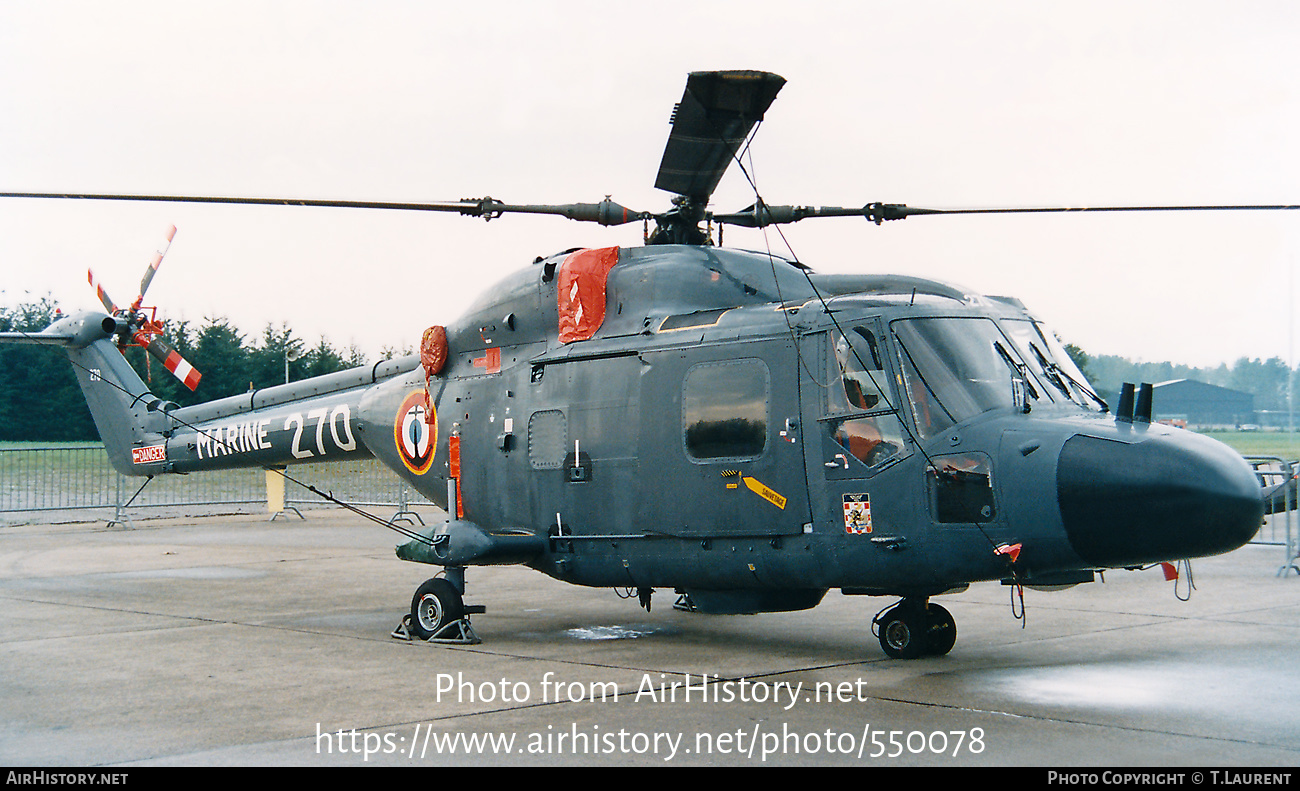 Aircraft Photo of 270 | Westland WG-13 Lynx HAS2(FN) | France - Navy | AirHistory.net #550078