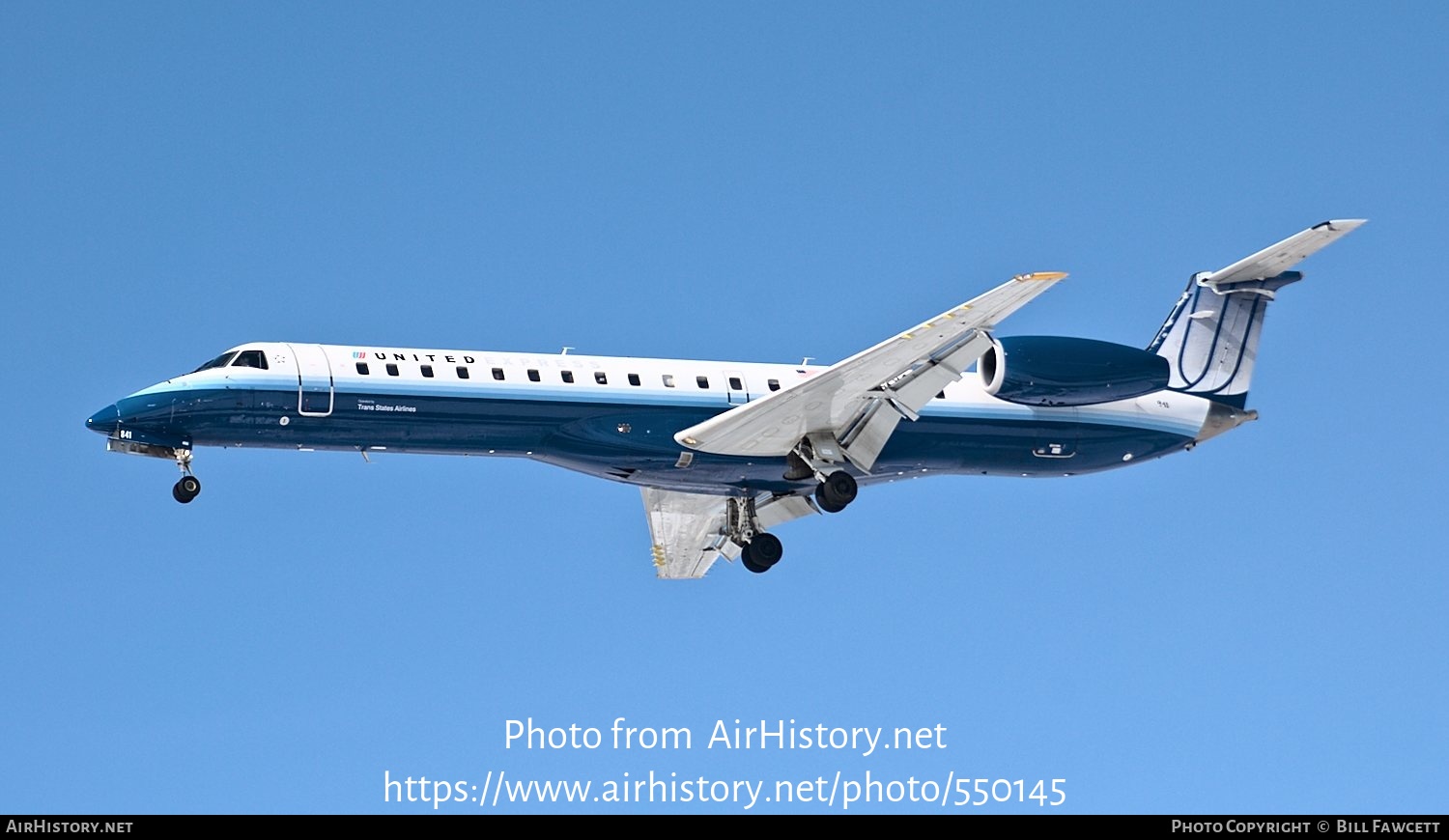 Aircraft Photo of N841HK | Embraer ERJ-145LR (EMB-145LR) | United Express | AirHistory.net #550145