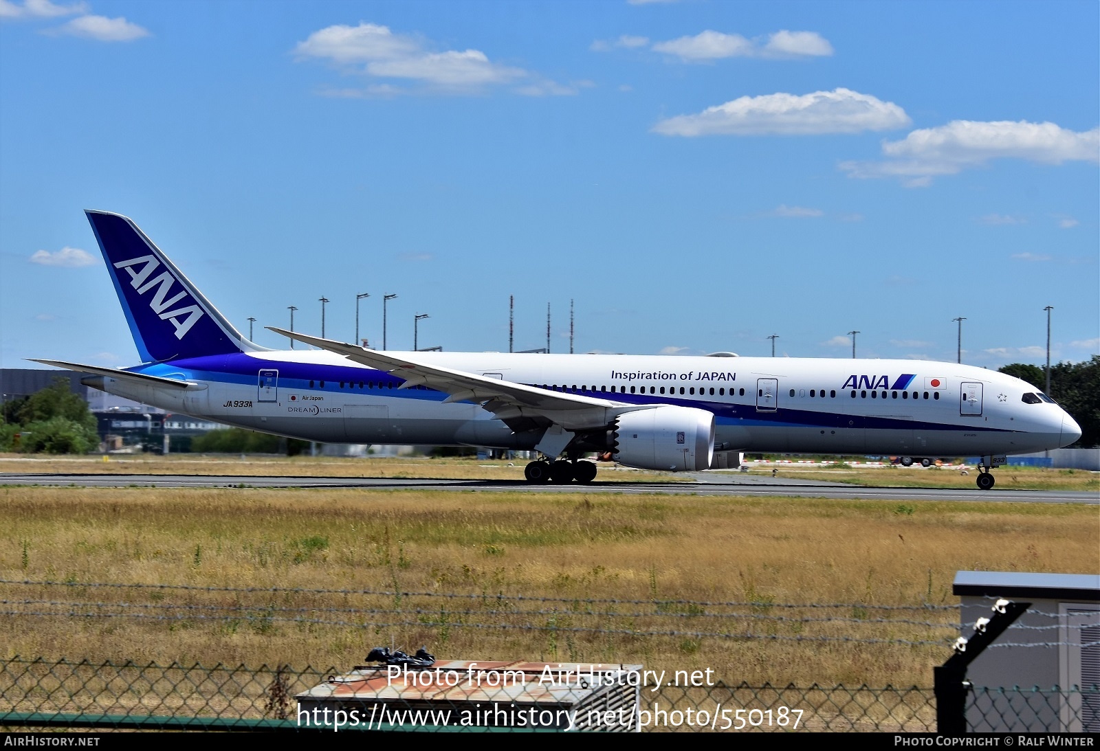 Aircraft Photo of JA933A | Boeing 787-9 Dreamliner | All Nippon Airways - ANA | AirHistory.net #550187