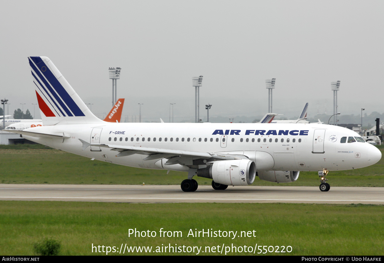 Aircraft Photo of F-GRHE | Airbus A319-111 | Air France | AirHistory.net #550220