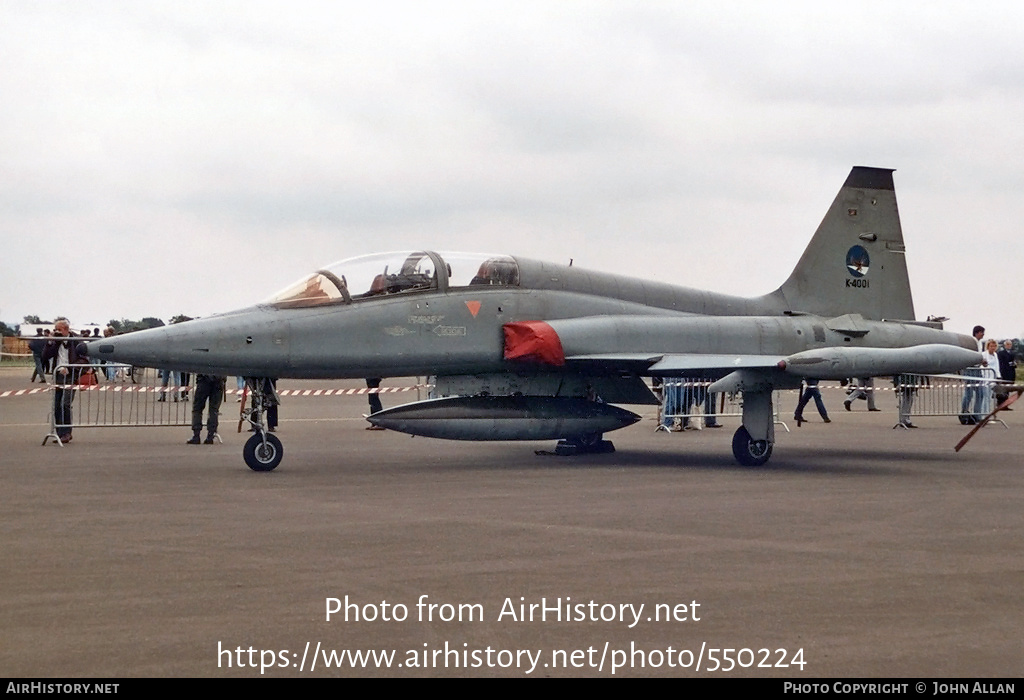 Aircraft Photo of K-4001 | Canadair NF-5B | Netherlands - Air Force | AirHistory.net #550224