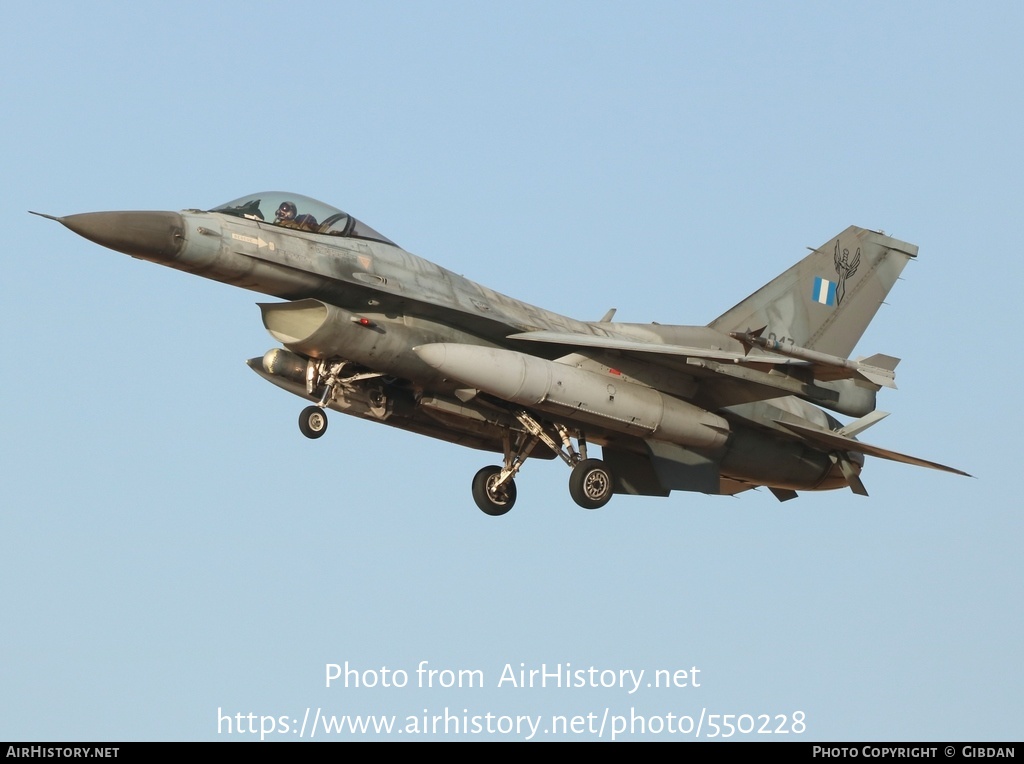 Aircraft Photo of 047 | Lockheed Martin F-16CJ Fighting Falcon | Greece - Air Force | AirHistory.net #550228