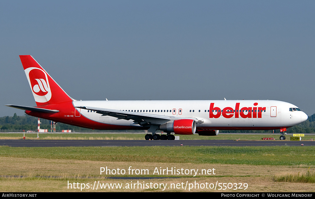 Aircraft Photo of HB-ISE | Boeing 767-3Q8/ER | Belair | AirHistory.net #550329