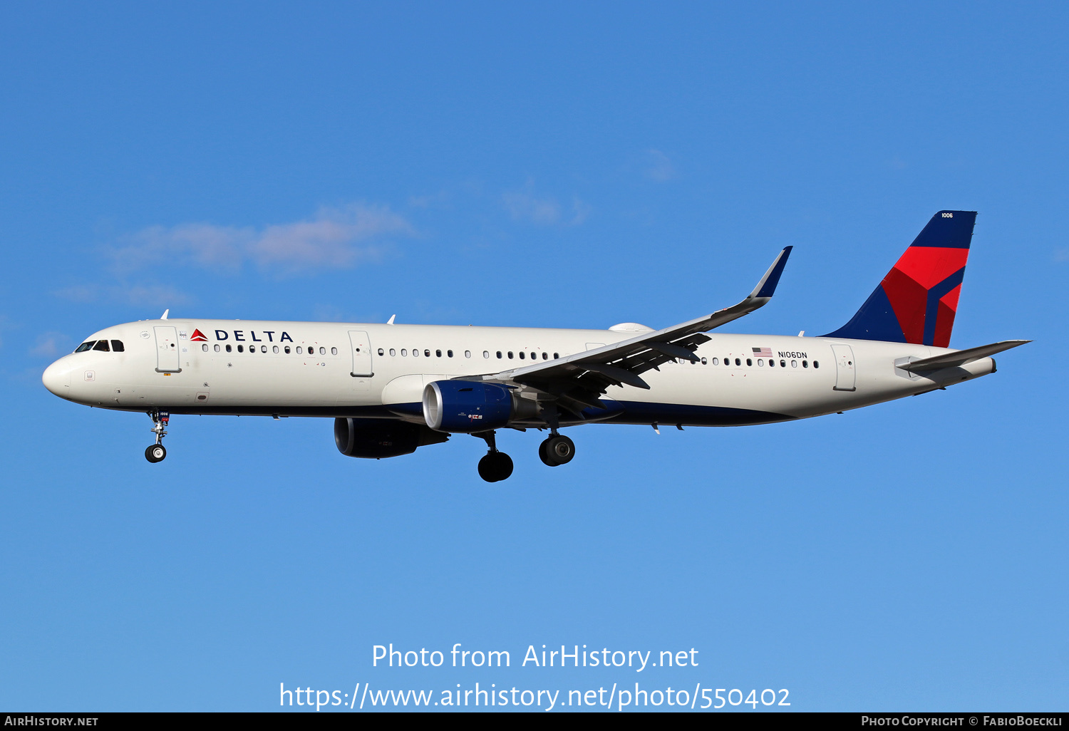 Aircraft Photo of N106DN | Airbus A321-211 | Delta Air Lines | AirHistory.net #550402