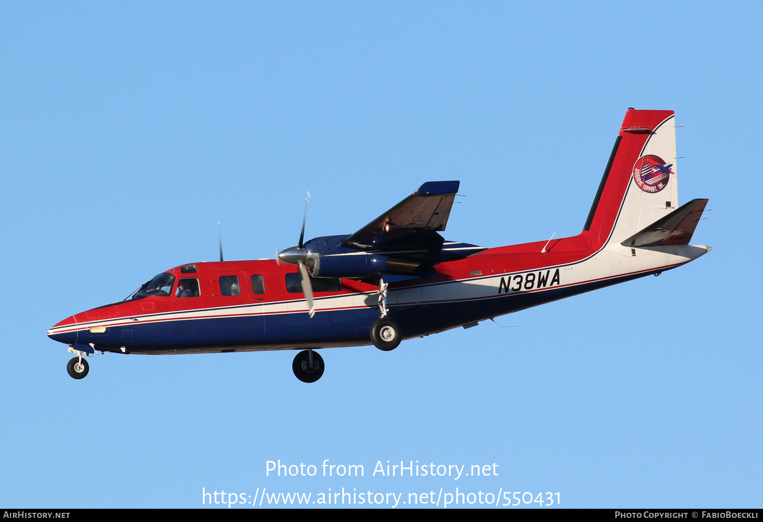 Aircraft Photo of N38WA | Rockwell 690A Turbo Commander | Airborne Support | AirHistory.net #550431