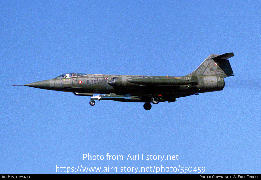 Aircraft Photo of R-755 | Lockheed F-104G Starfighter | Denmark - Air Force | AirHistory.net #550459