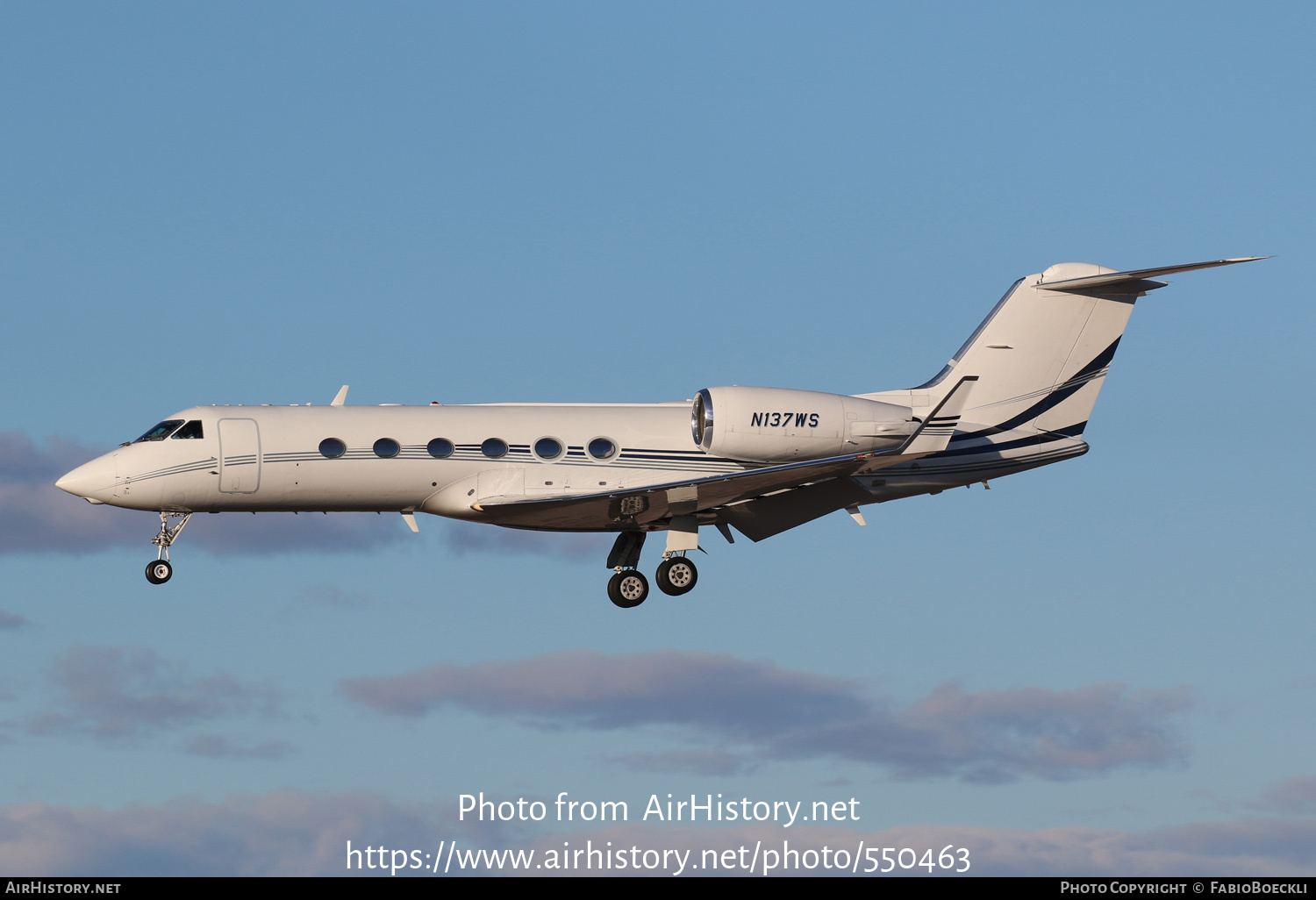 Aircraft Photo of N137WS | Gulfstream Aerospace G-IV Gulfstream IV-SP | AirHistory.net #550463