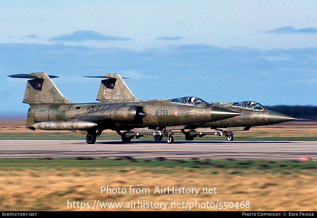 Aircraft Photo of R-755 | Lockheed F-104G Starfighter | Denmark - Air Force | AirHistory.net #550468