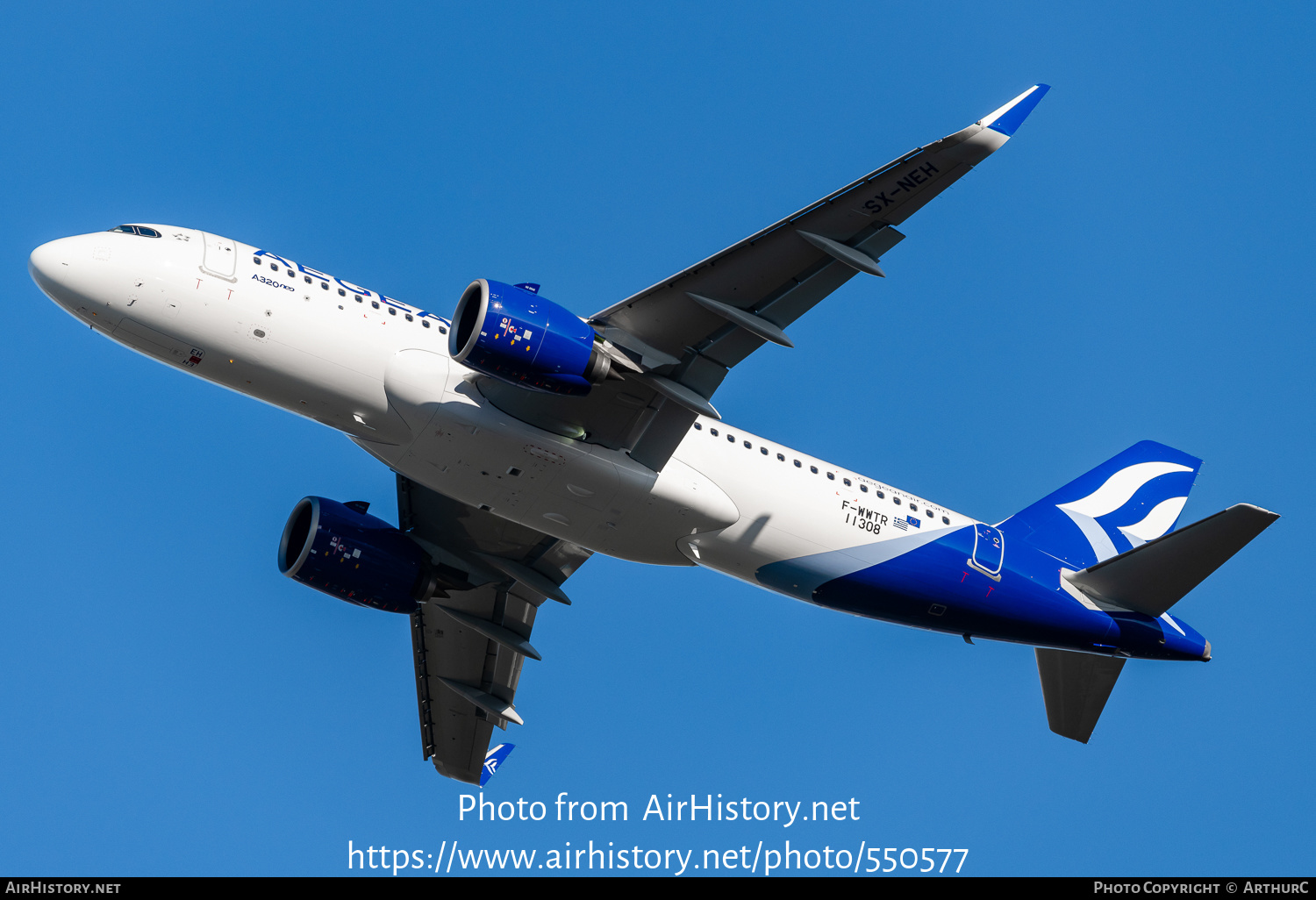 Aircraft Photo of F-WWTR / SX-NEH | Airbus A320-271N | Aegean Airlines | AirHistory.net #550577