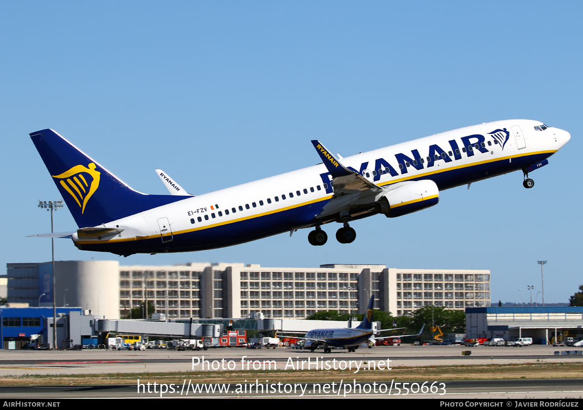 Aircraft Photo of EI-FZV | Boeing 737-800 | Ryanair | AirHistory.net #550663