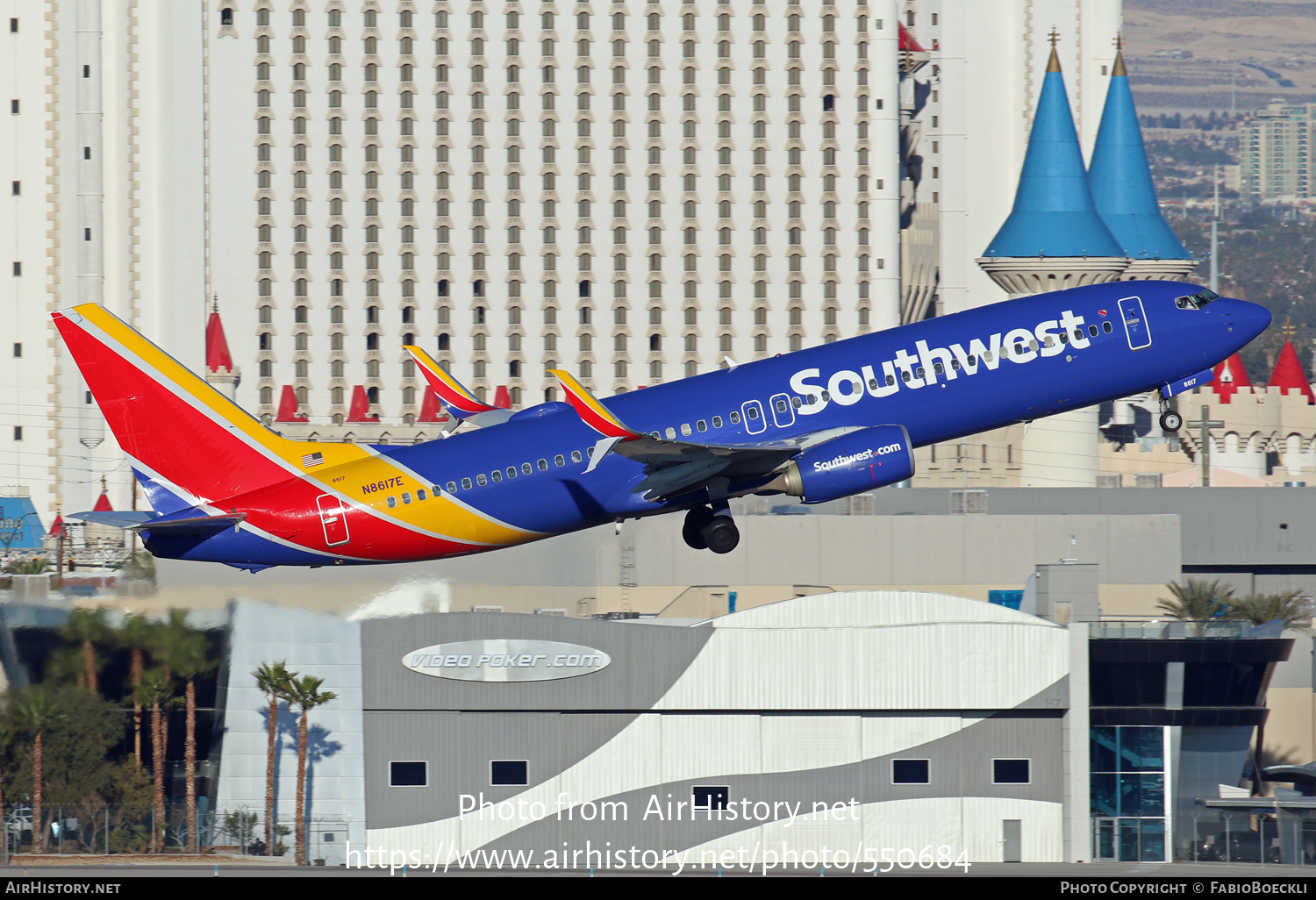 Aircraft Photo of N8617E | Boeing 737-8H4 | Southwest Airlines | AirHistory.net #550684