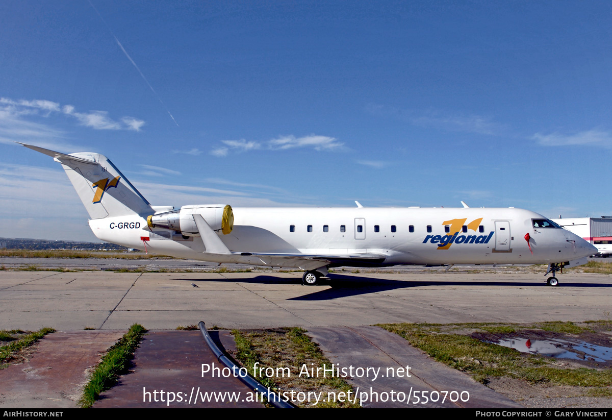 Aircraft Photo of C-GRGD | Bombardier CRJ-200ER (CL-600-2B19) | Regional 1 Airlines | AirHistory.net #550700