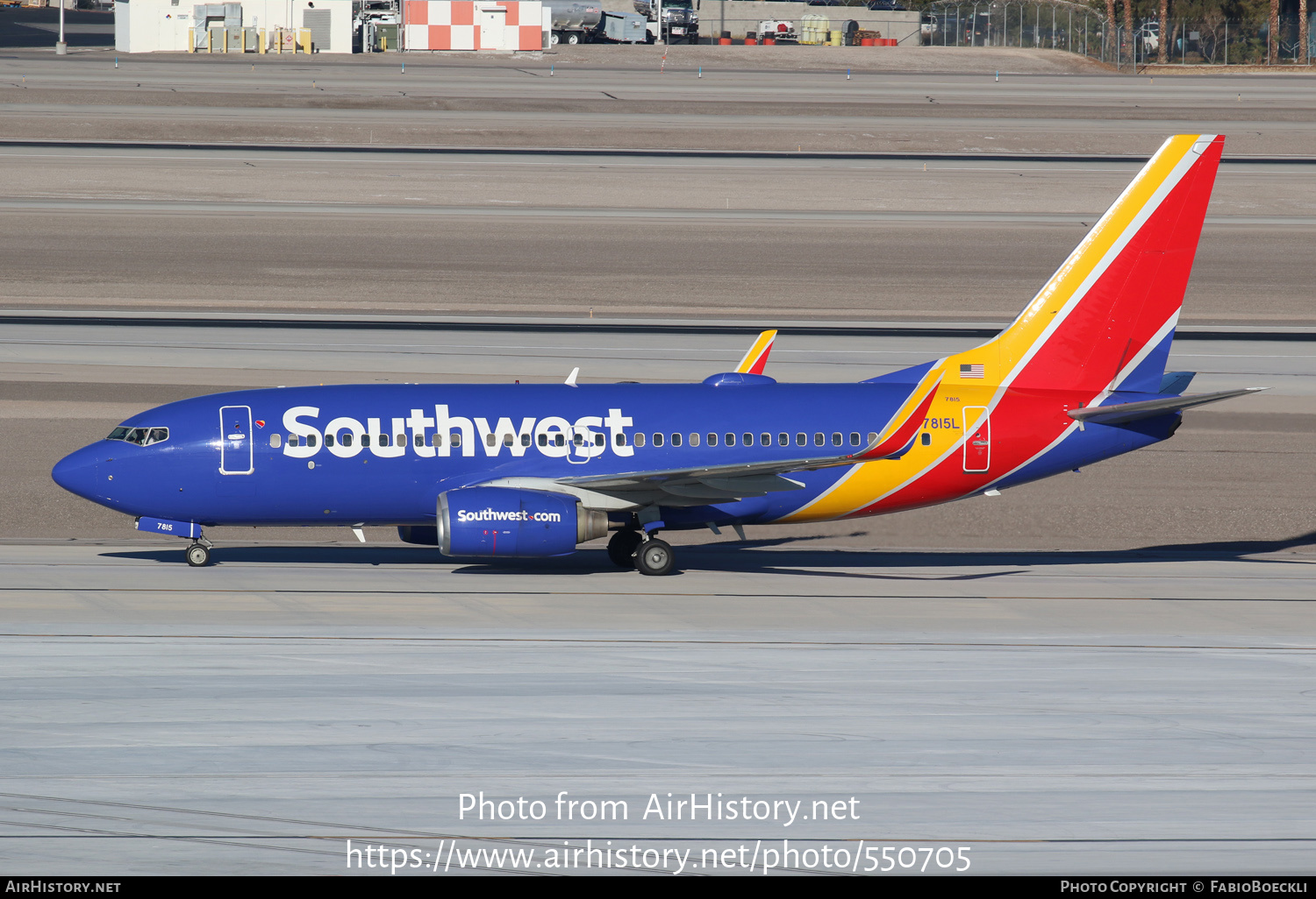 Aircraft Photo of N7815L | Boeing 737-76Q | Southwest Airlines | AirHistory.net #550705