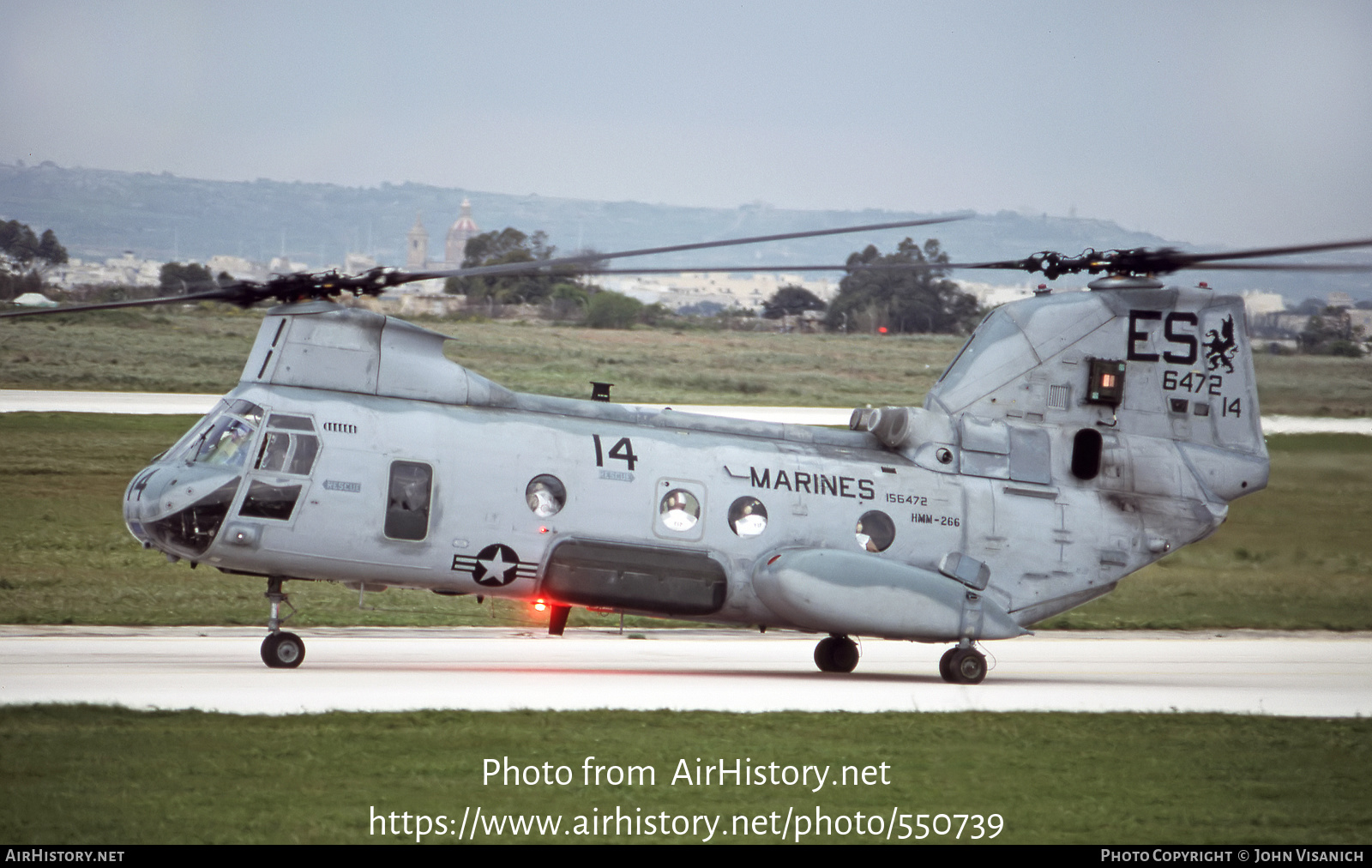 Aircraft Photo of 156472 / 6472 | Boeing Vertol CH-46E Sea Knight | USA - Marines | AirHistory.net #550739