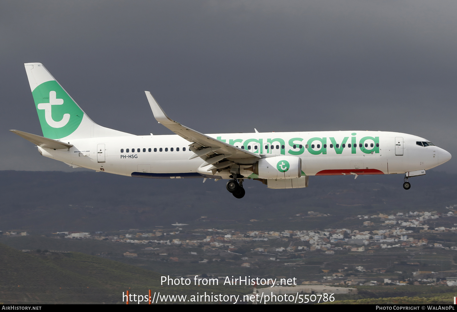 Aircraft Photo of PH-HSG | Boeing 737-8K2 | Transavia | AirHistory.net #550786