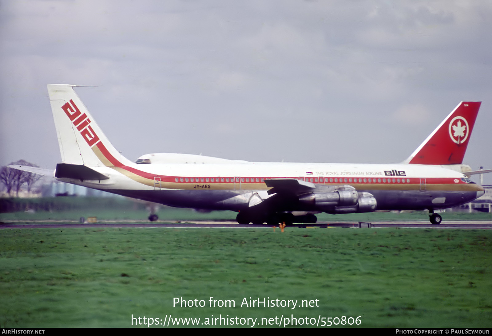 Aircraft Photo of JY-AES | Boeing 707-321C | Alia - The Royal Jordanian Airline | AirHistory.net #550806