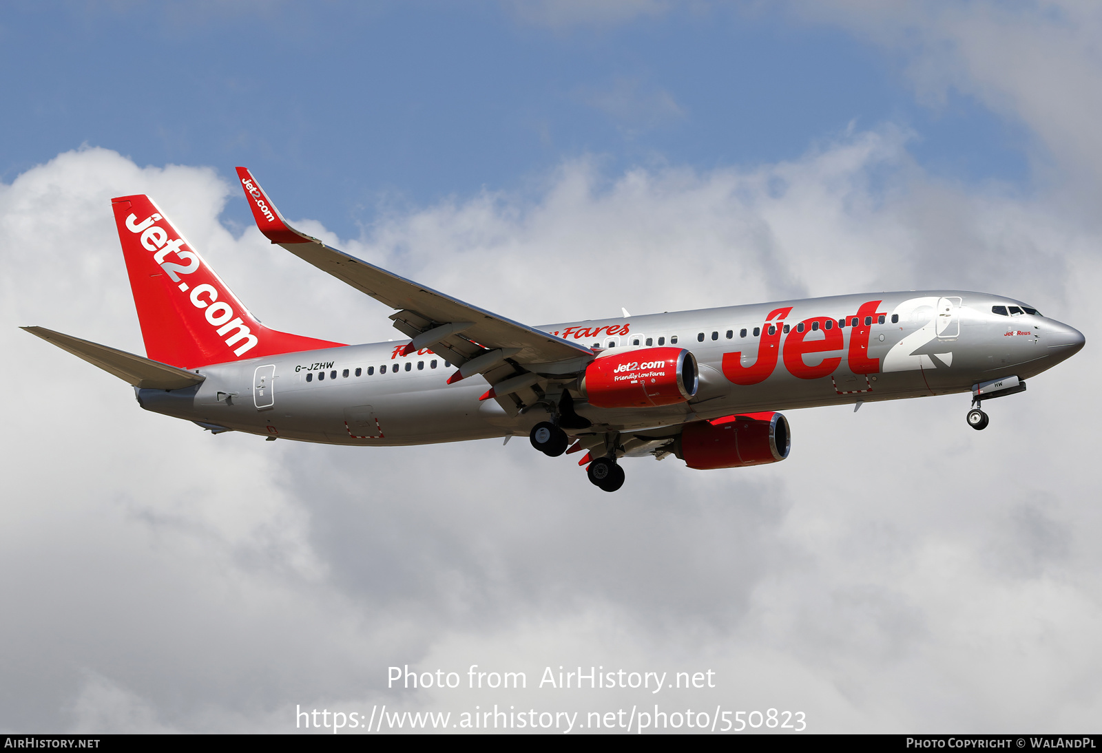 Aircraft Photo of G-JZHW | Boeing 737-800 | Jet2 | AirHistory.net #550823