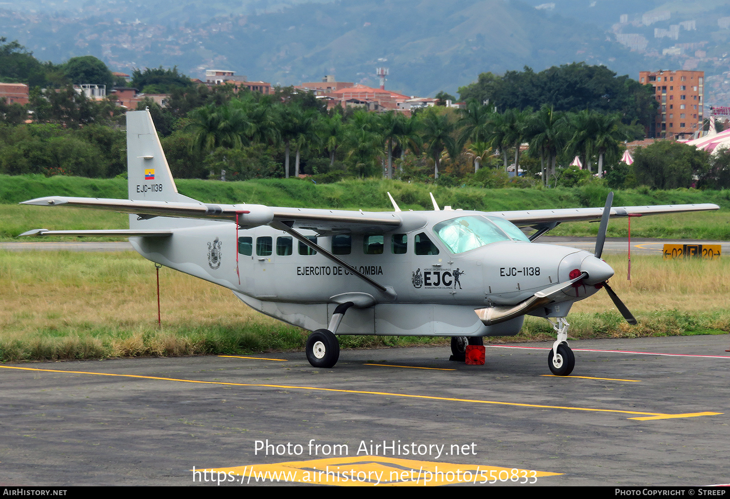 Aircraft Photo of EJC1138 | Cessna 208B Grand Caravan EX | Colombia - Army | AirHistory.net #550833