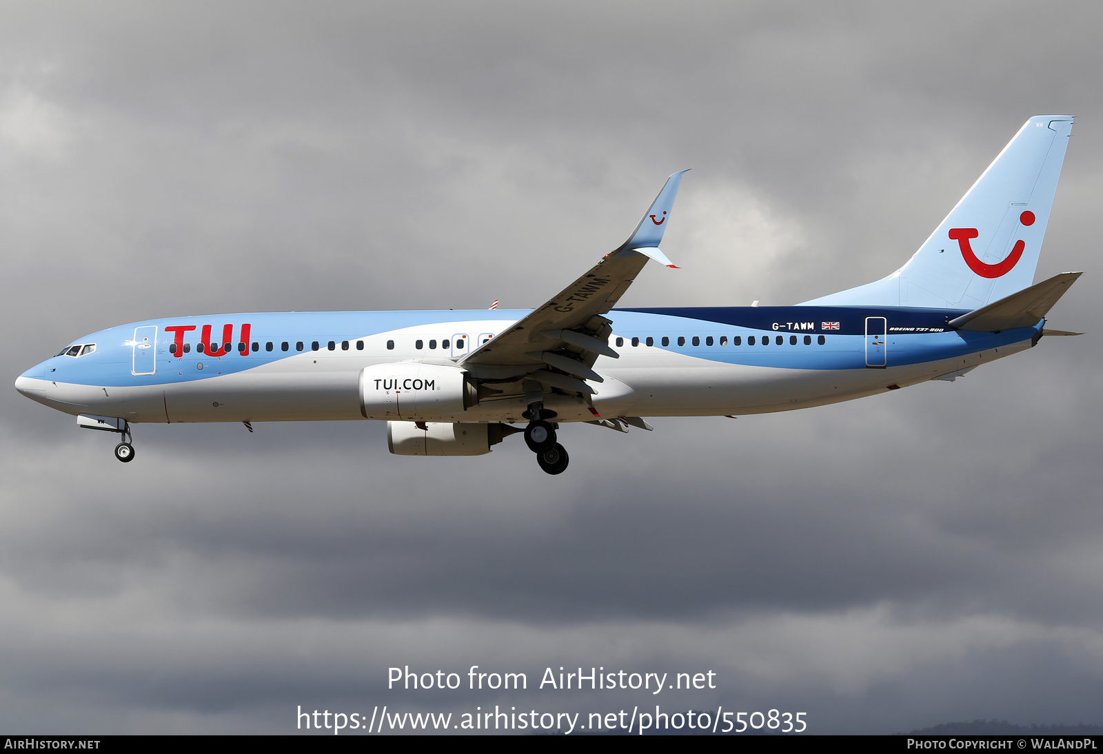 Aircraft Photo of G-TAWM | Boeing 737-8K5 | TUI | AirHistory.net #550835