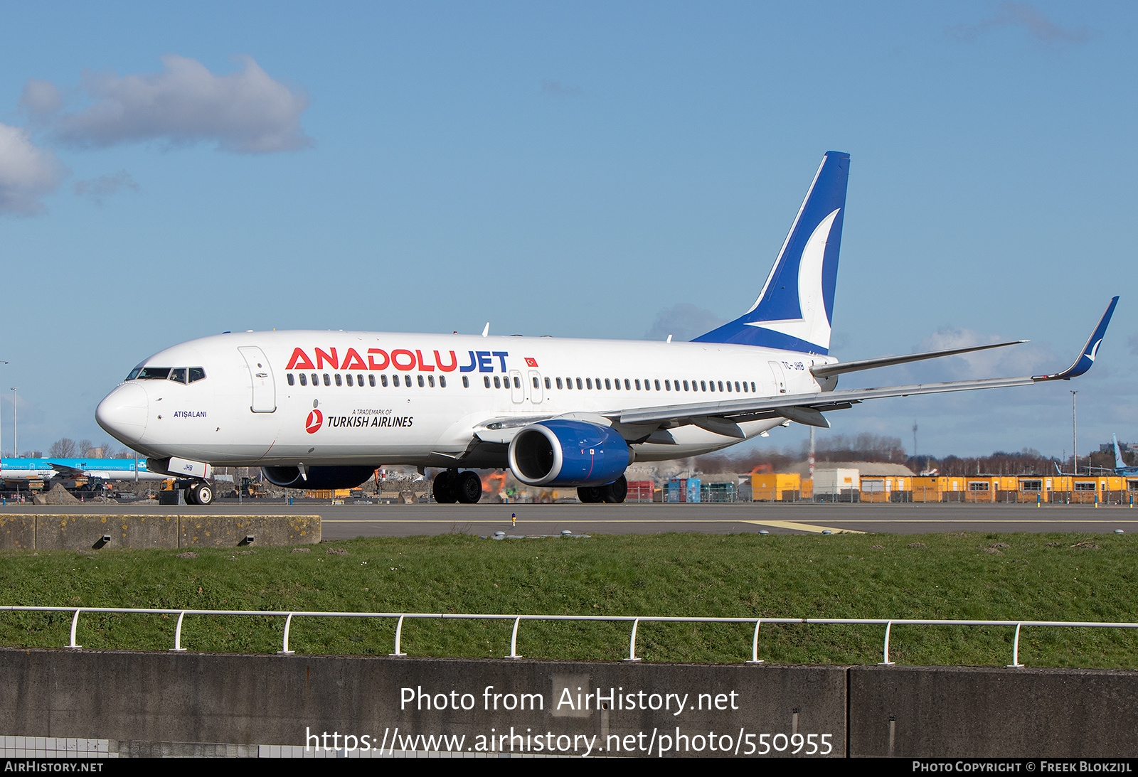 Aircraft Photo of TC-JHB | Boeing 737-8F2 | AnadoluJet | AirHistory.net #550955