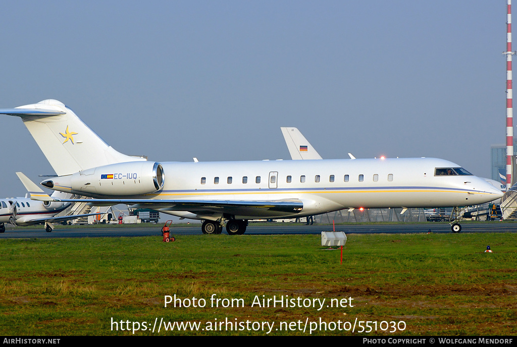 Aircraft Photo of EC-IUQ | Bombardier Global Express (BD-700-1A10) | AirHistory.net #551030