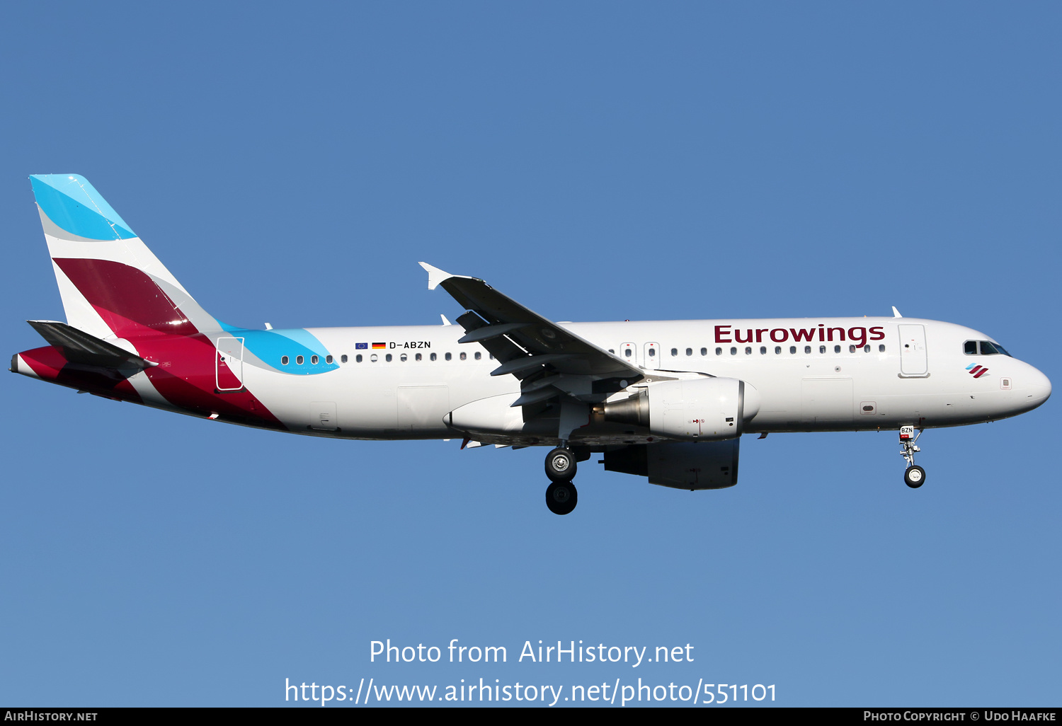 Aircraft Photo of D-ABZN | Airbus A320-216 | Eurowings | AirHistory.net #551101