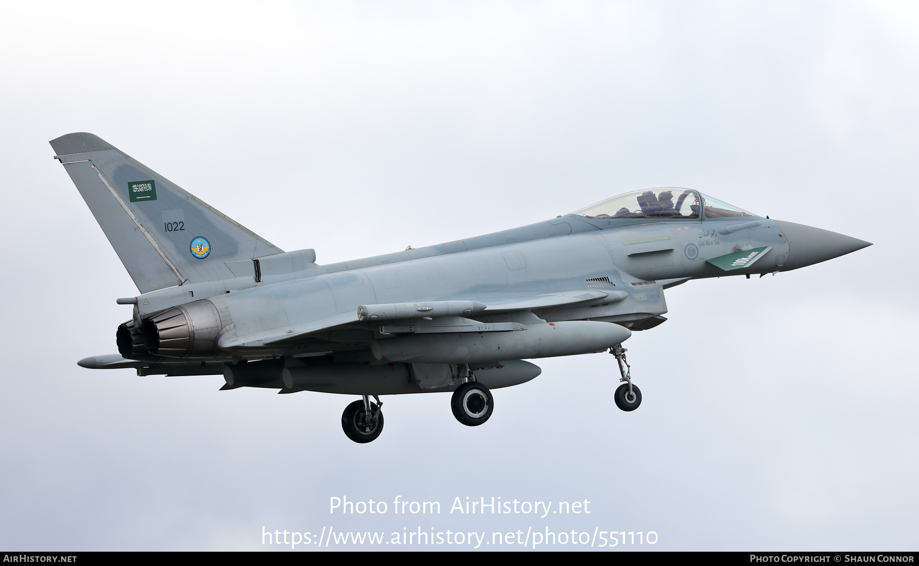 Aircraft Photo of 1022 | Eurofighter EF-2000 Typhoon | Saudi Arabia - Air Force | AirHistory.net #551110