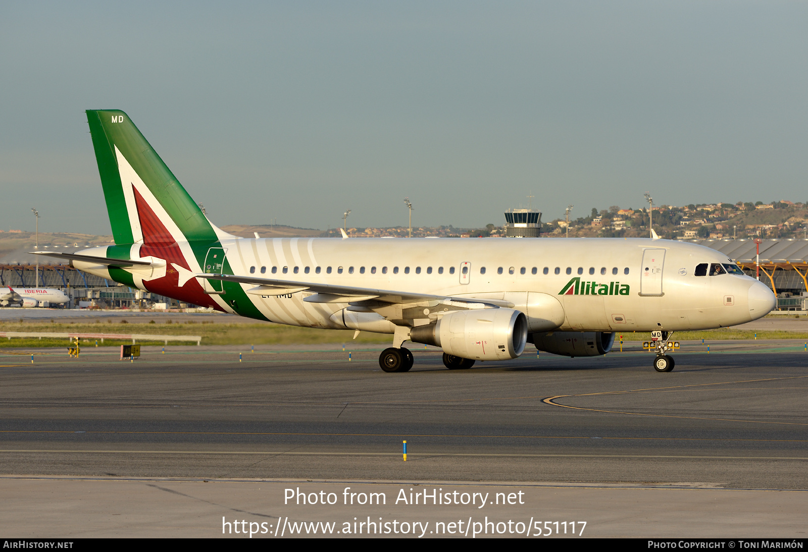 Aircraft Photo of EI-IMD | Airbus A319-112 | Alitalia | AirHistory.net #551117