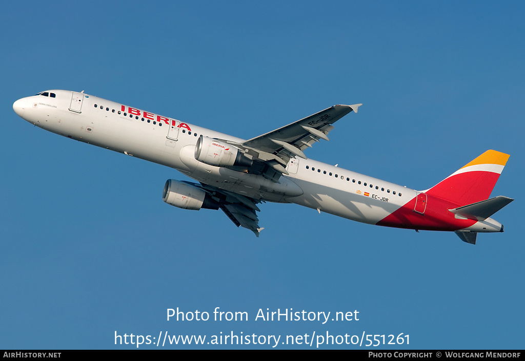 Aircraft Photo of EC-JDR | Airbus A321-213 | Iberia | AirHistory.net #551261