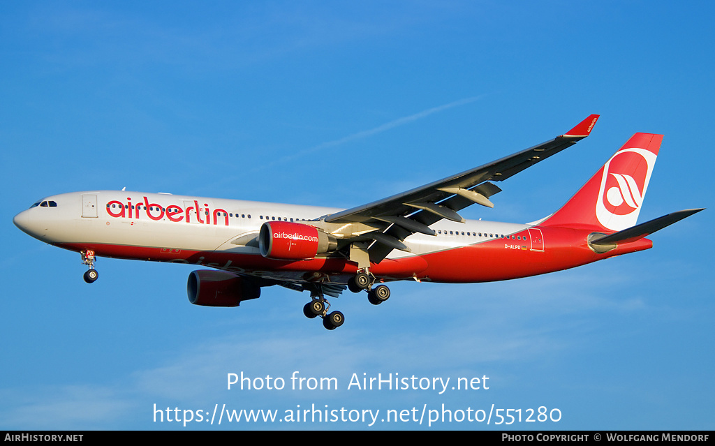 Aircraft Photo of D-ALPD | Airbus A330-223 | Air Berlin | AirHistory.net #551280