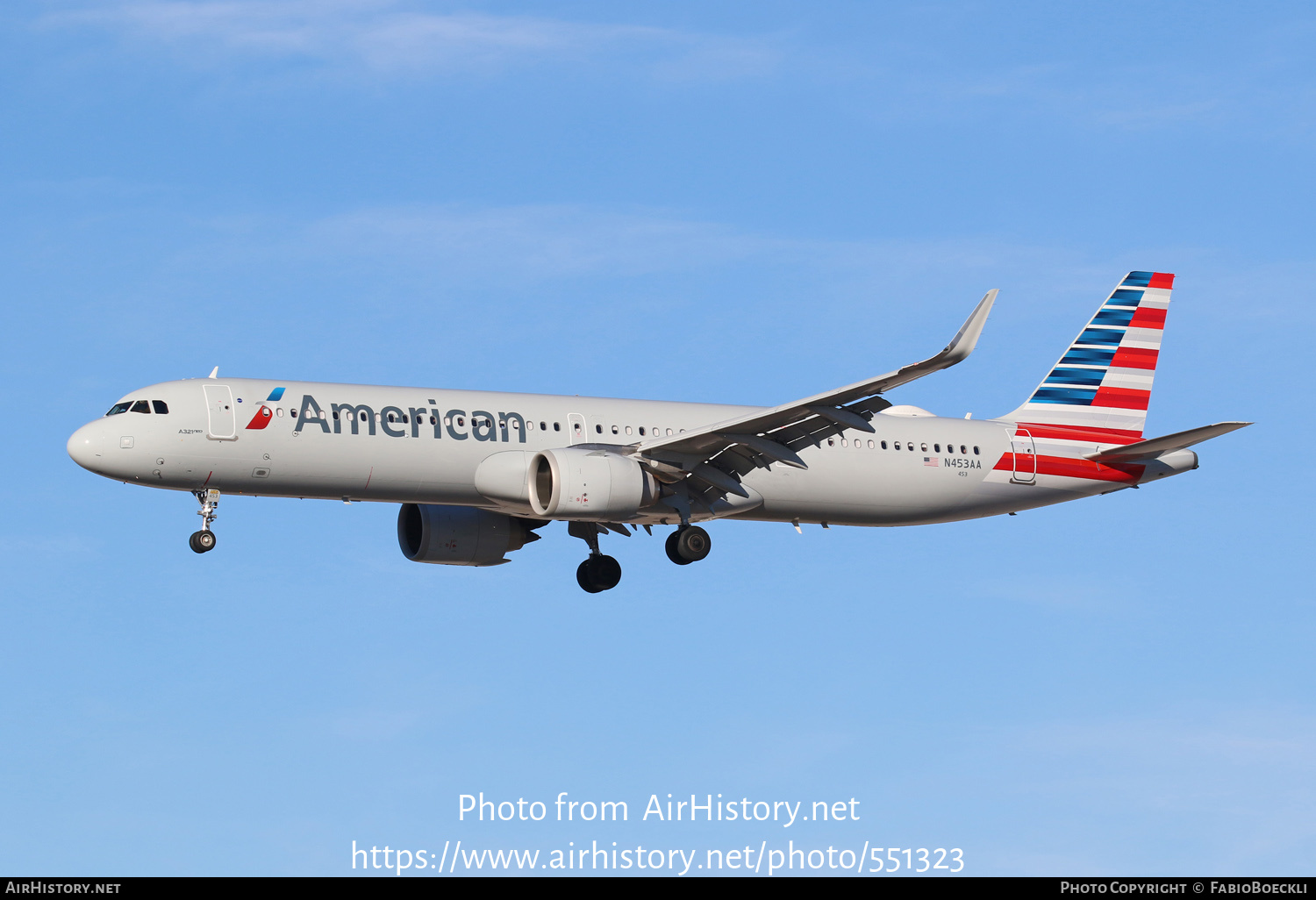 Aircraft Photo of N453AA | Airbus A321-253NX | American Airlines | AirHistory.net #551323