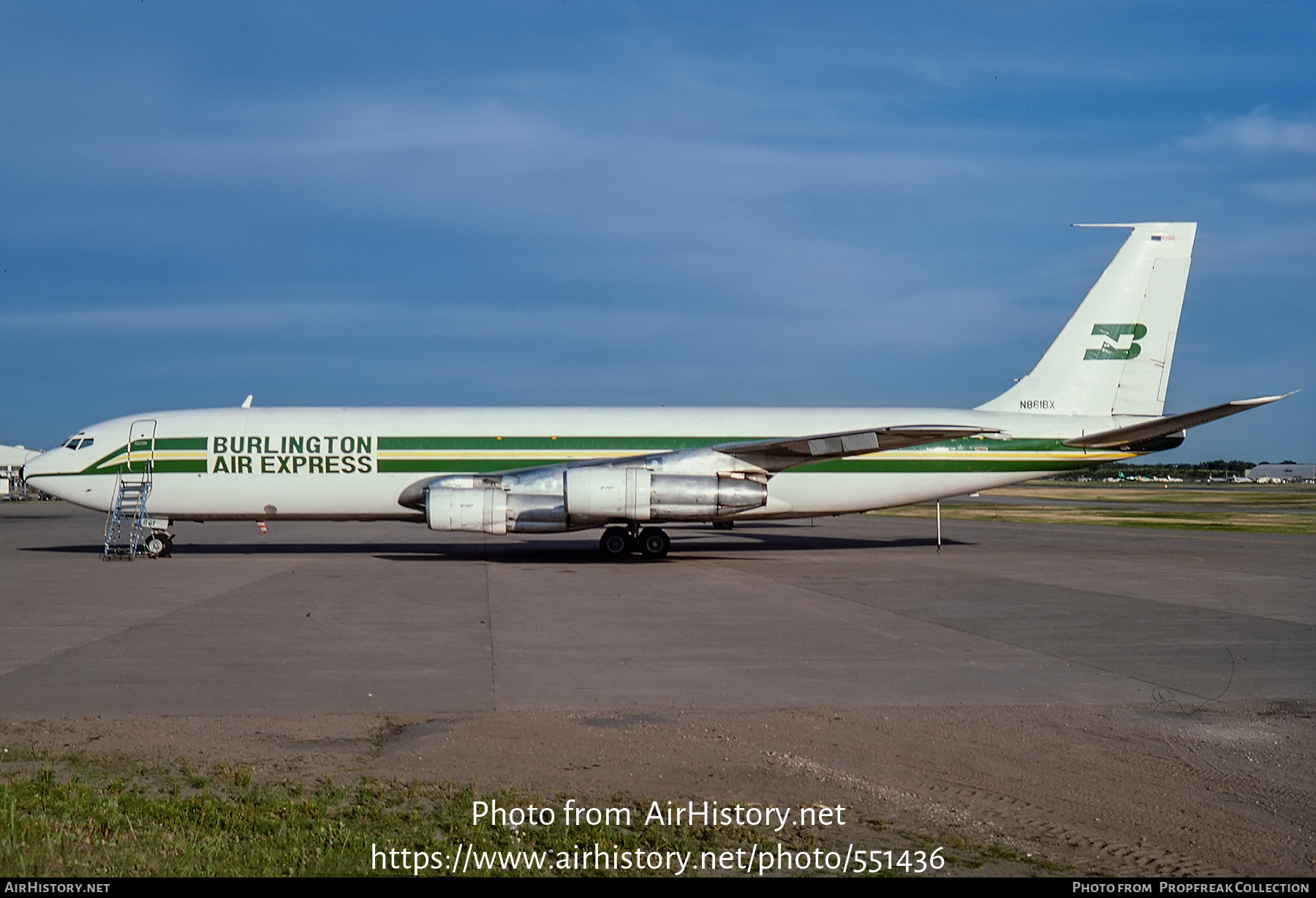 Aircraft Photo of N861BX | Boeing 707-338C | Burlington Air Express |   #551436