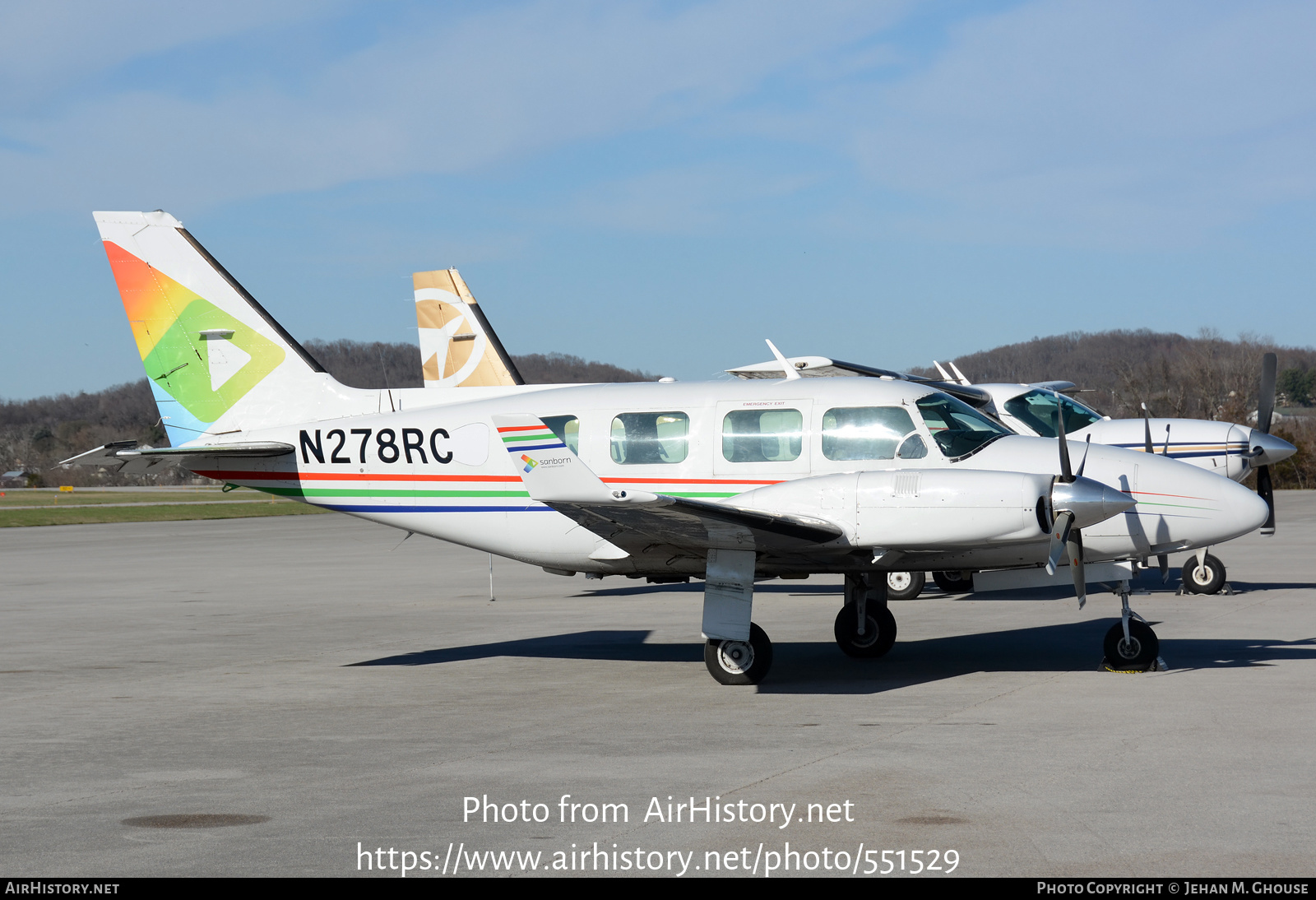 Aircraft Photo of N278RC | Piper PA-31-310 Navajo C/Colemill Panther Navajo | Sanborn Map Company | AirHistory.net #551529