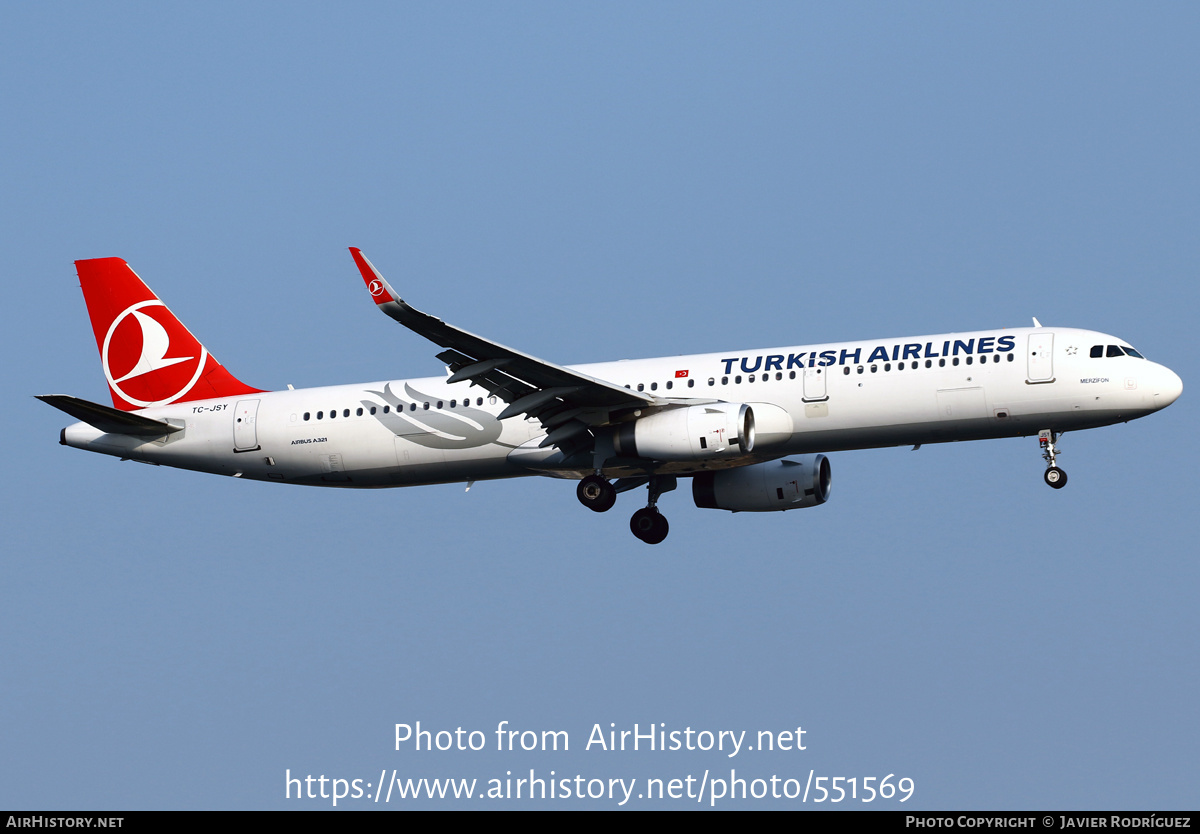 Aircraft Photo of TC-JSY | Airbus A321-231 | Turkish Airlines | AirHistory.net #551569