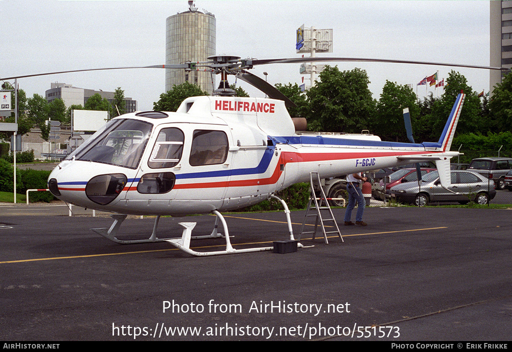 Aircraft Photo of F-GCJC | Aerospatiale AS-350BA Ecureuil | Helifrance | AirHistory.net #551573