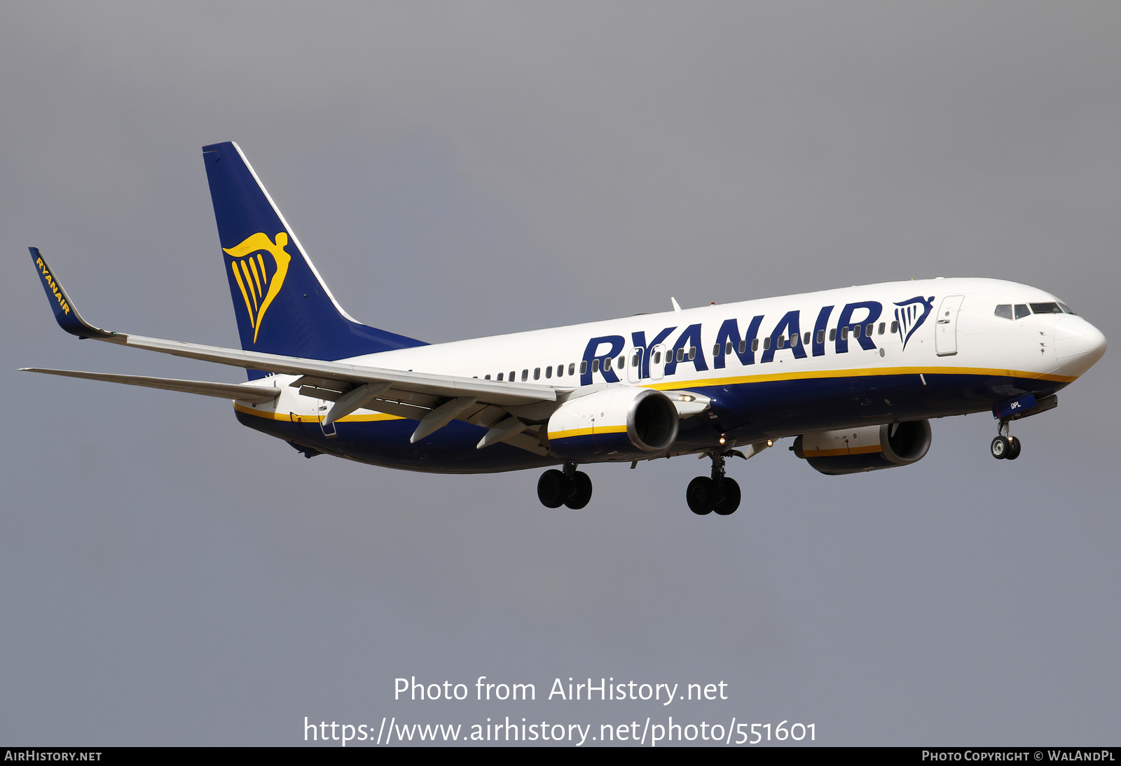 Aircraft Photo of EI-DPL | Boeing 737-8AS | Ryanair | AirHistory.net #551601